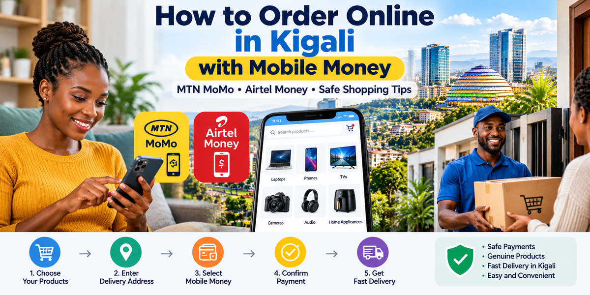 How to order online in Kigali using MTN MoMo and Airtel Money