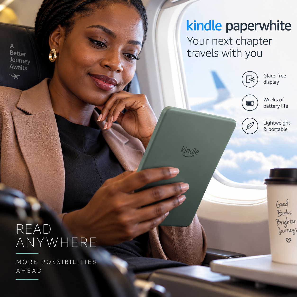 Amazon Kindle Paperwhite 16GB – Newest Generation, Jade | Fast & Glare-Free E-Reader with Weeks of Battery Life | Waterproof Design