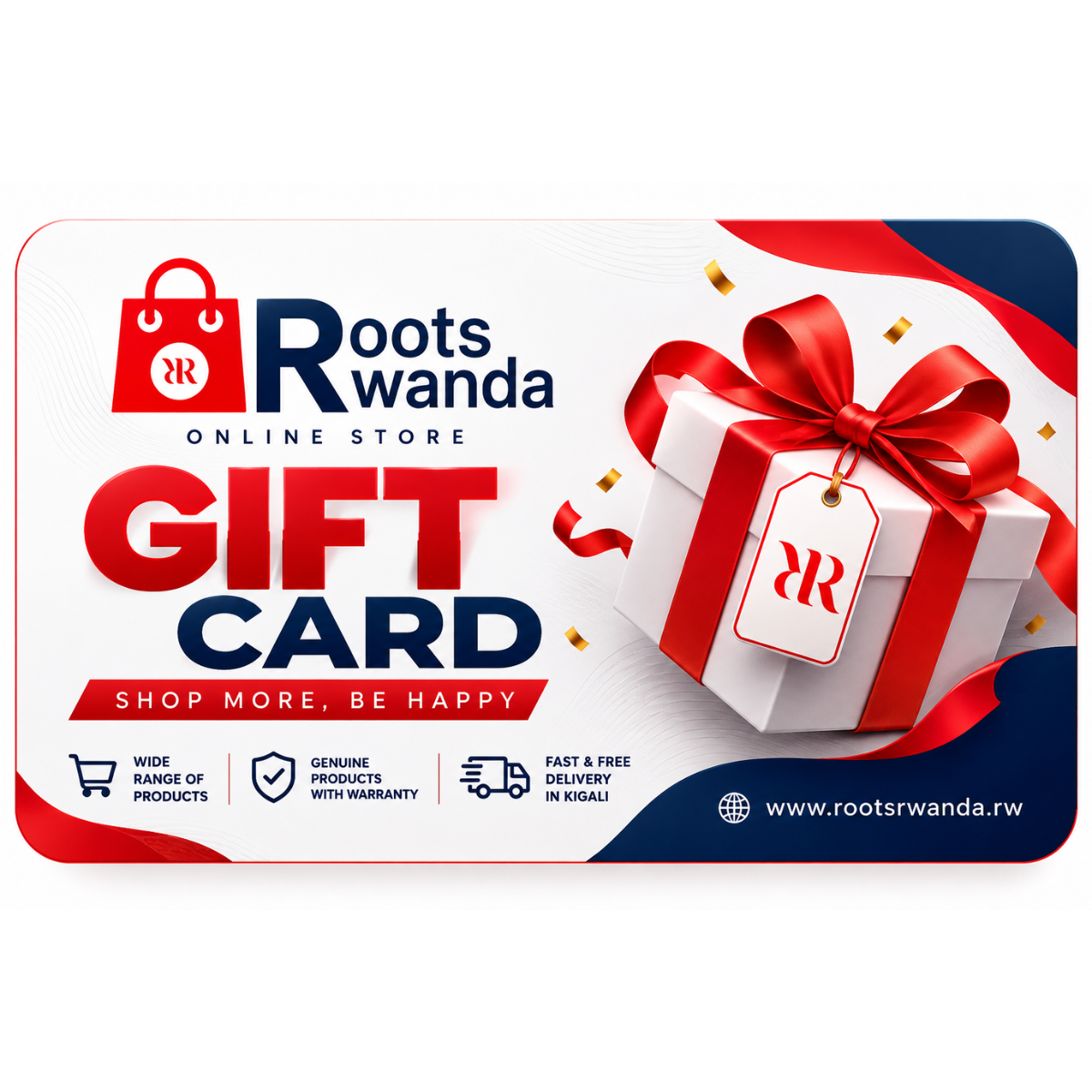 Roots Rwanda Online Store Gift Cards * (Sample)