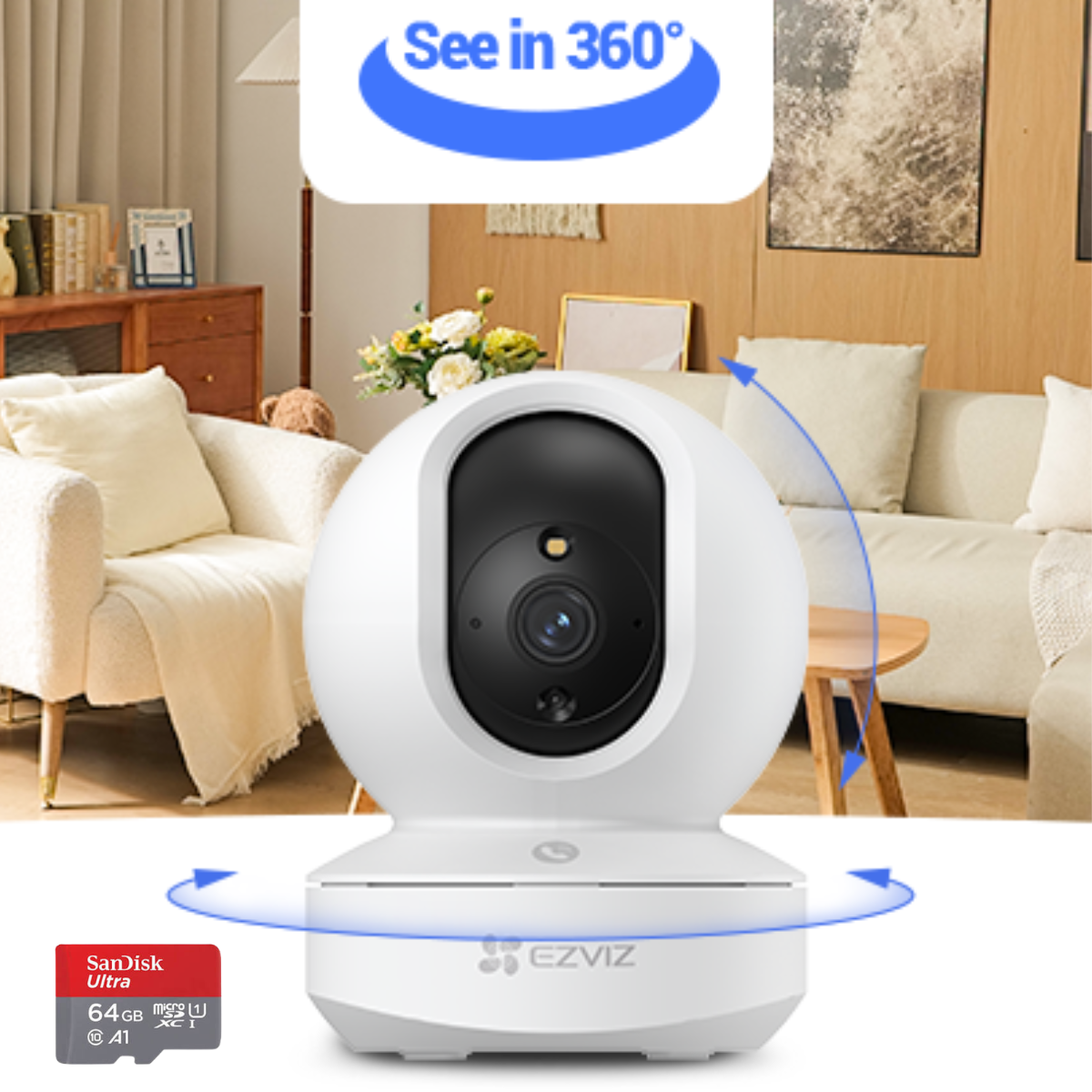 EZVIZ TY1 Pro 3K Smart Home Pan & Tilt Camera