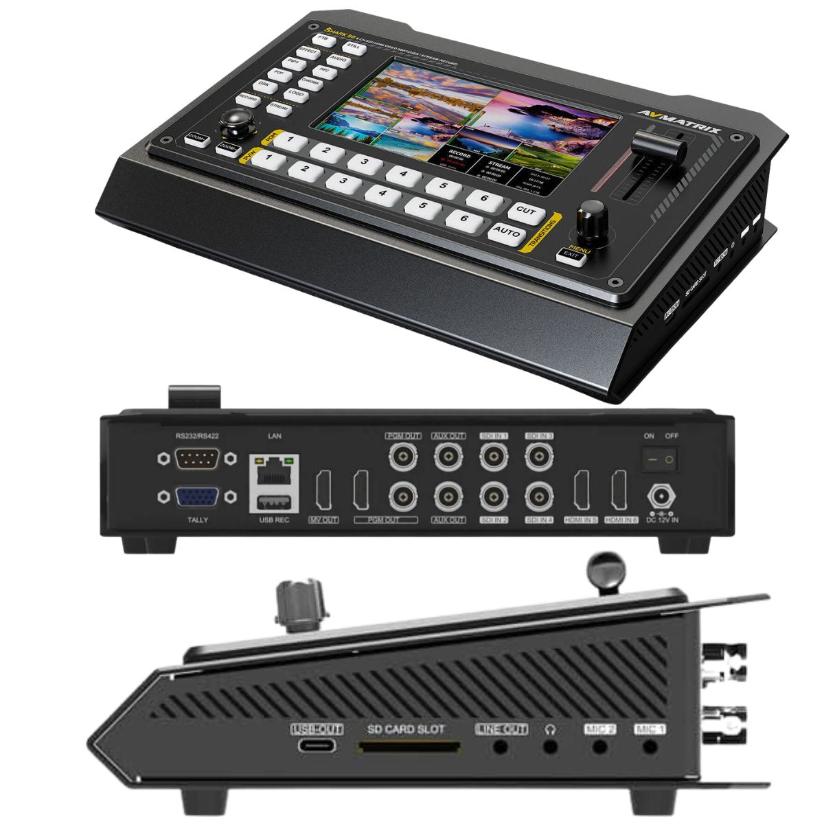 Shark S6 6 Channel HDMI/SDI Video Switcher For Multi-camera Live Production