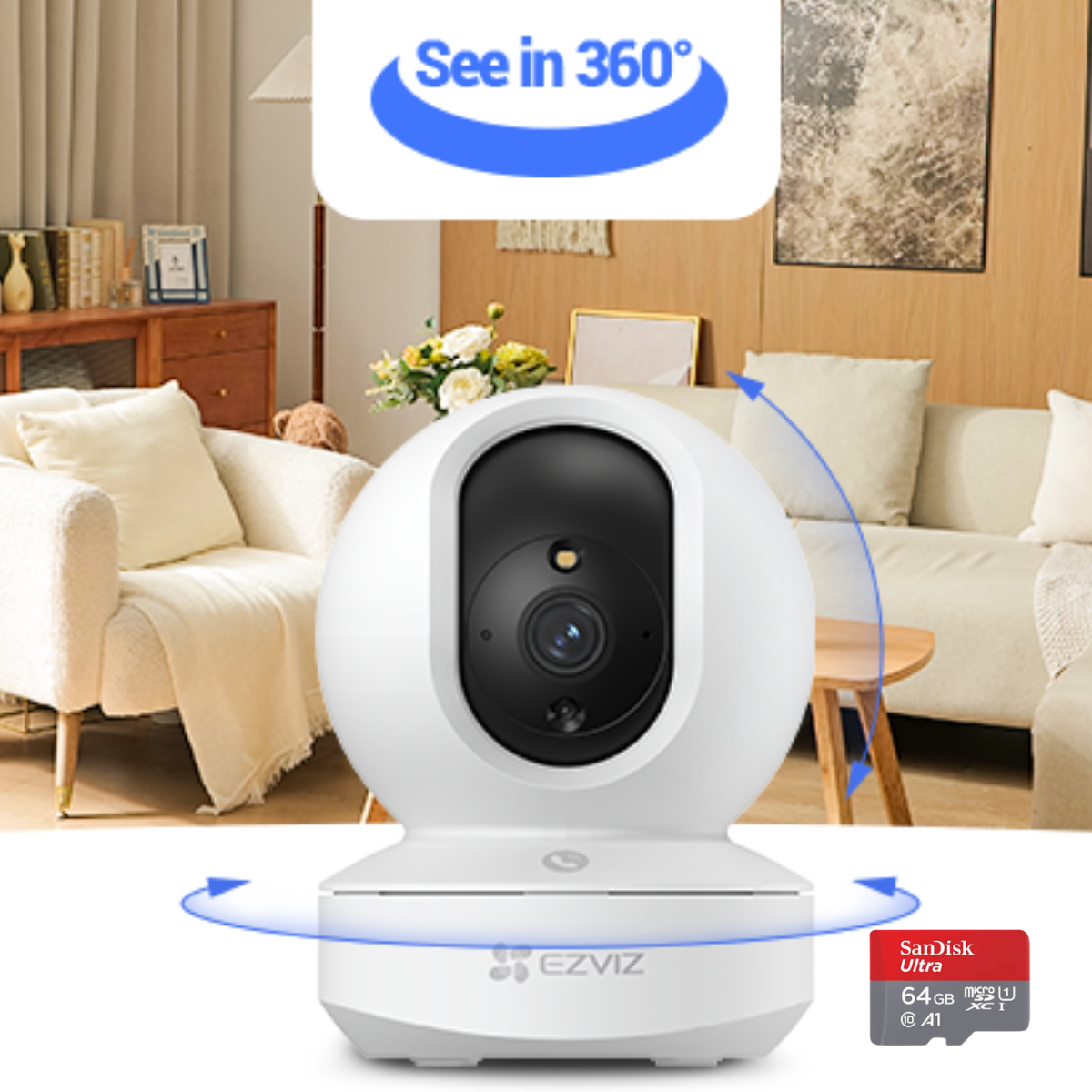 EZVIZ TY1 Pro 2K Smart Home Pan & Tilt Camera