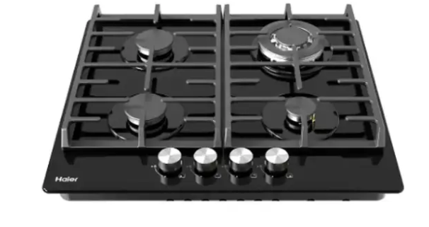 Haier G64CT4B 4-Burner Built-In Gas Hob – Black