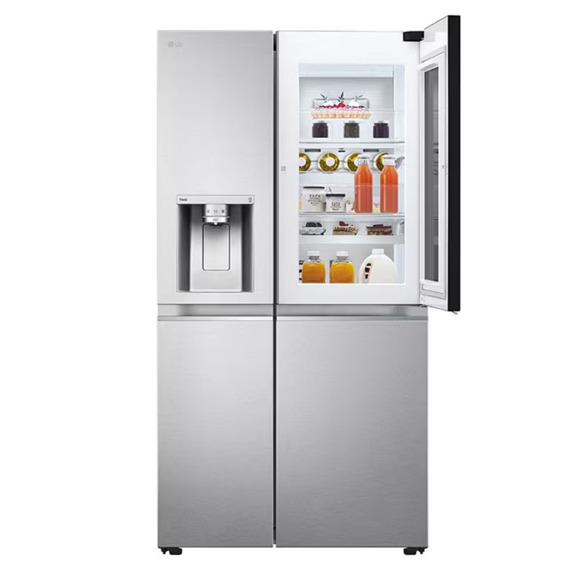 Lg 635Litres Side by Side Refrigerator With Insta View-Water Dispenser X267MSEW
