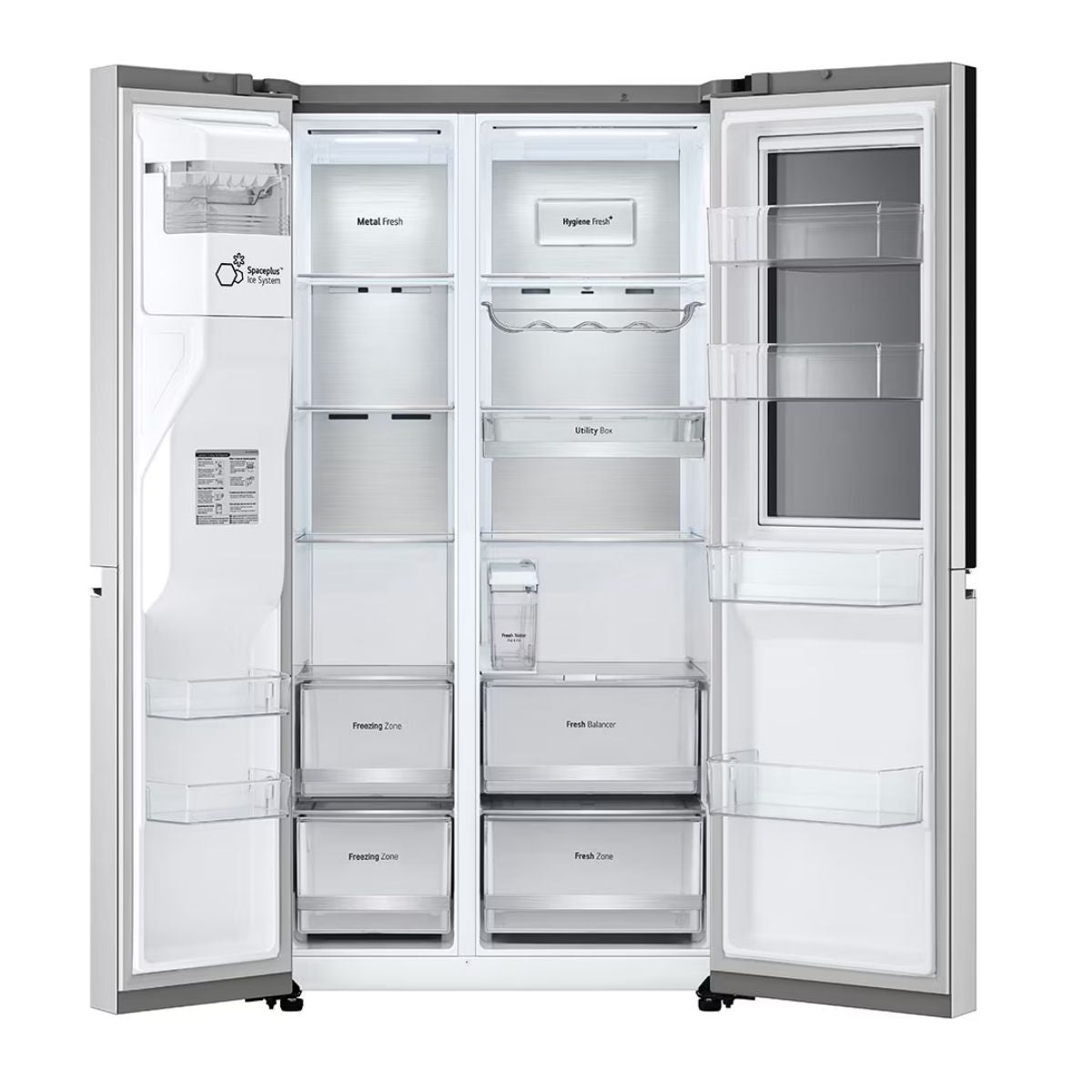 Lg 635Litres Side by Side Refrigerator With Insta View-Water Dispenser X267MSEW