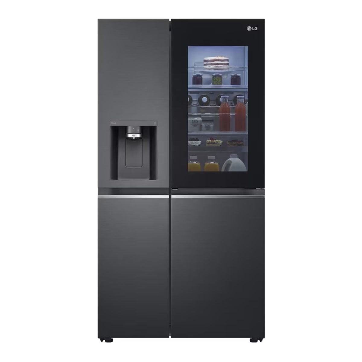 Lg 635Litres Side by Side Refrigerator With Insta View-Water Dispenser X257CQES