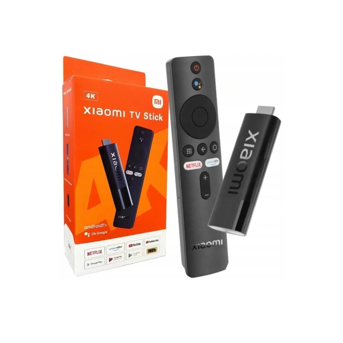 Xiaomi Mi 4K TV Stick, Android TV, with Google Assistant Voice Remote Control, Streaming and Home Media Player.