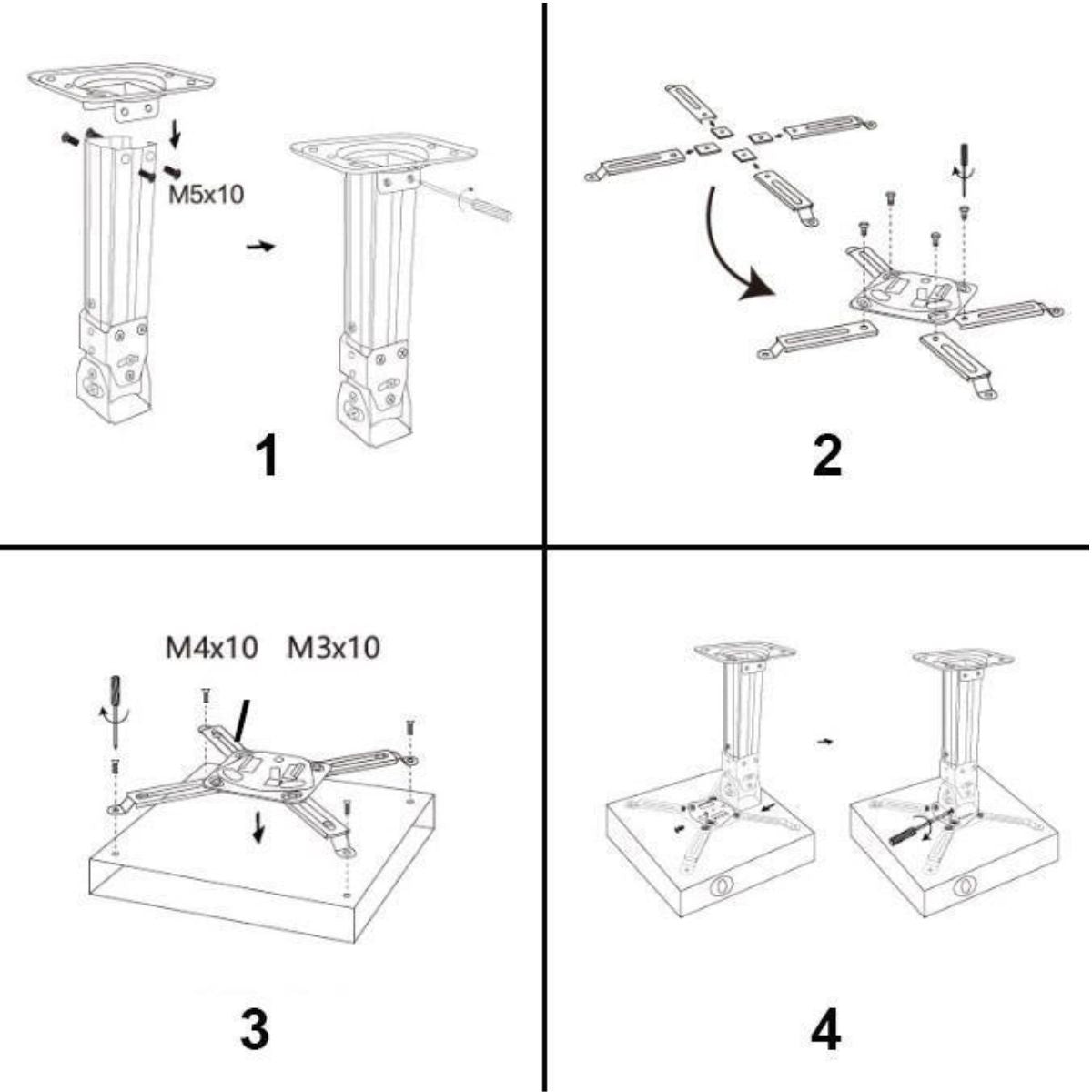 Projector Mount-Ceiling Mounting Bracket- Projector Hanger H120