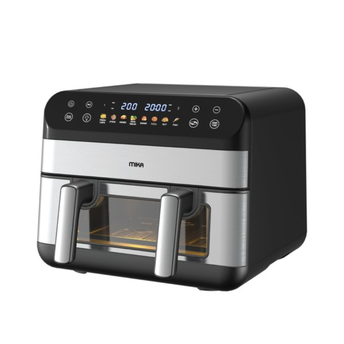 MIKA 10L Duo Digital Air Fryer with Viewing Window – MAFDW2310DB