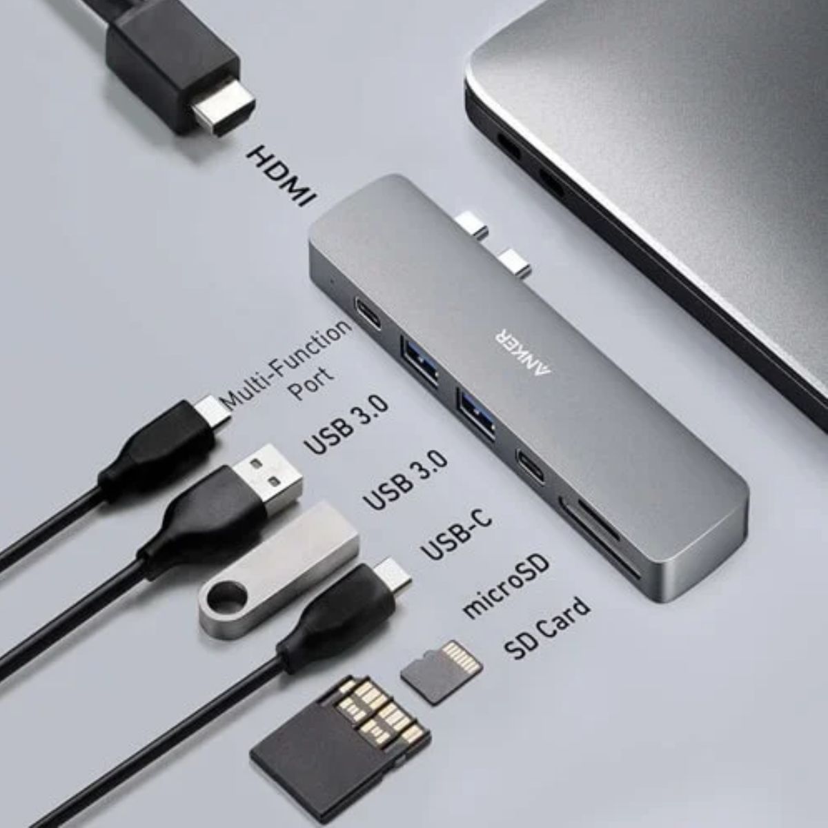Anker 7 IN 2 USB-C HUB, Media Hub