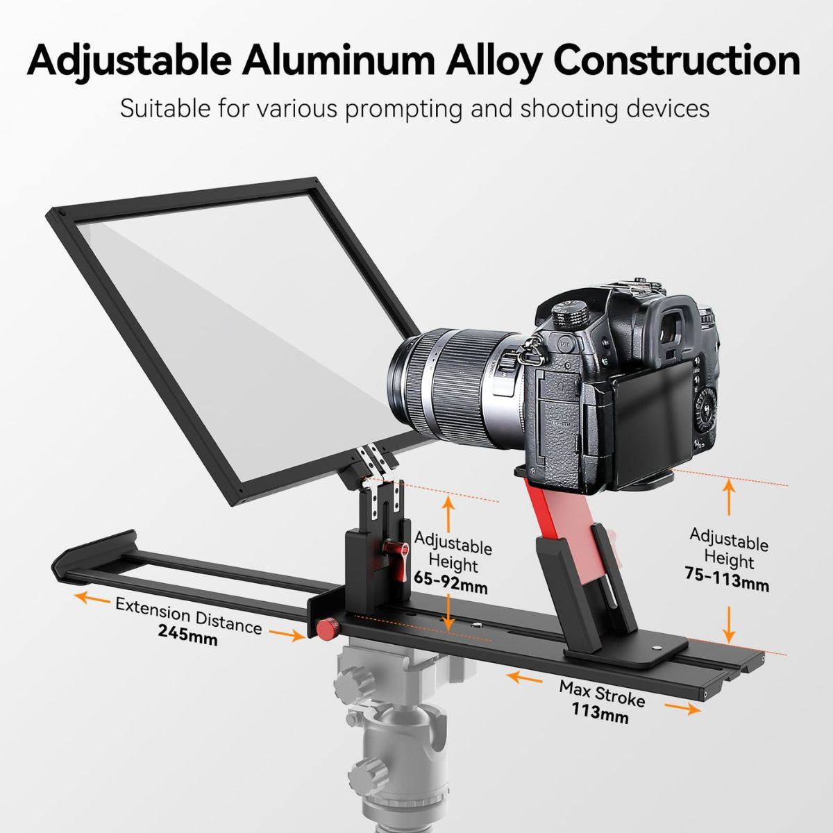 Desview 12inch Portable Smartphone/Tablet Teleprompter