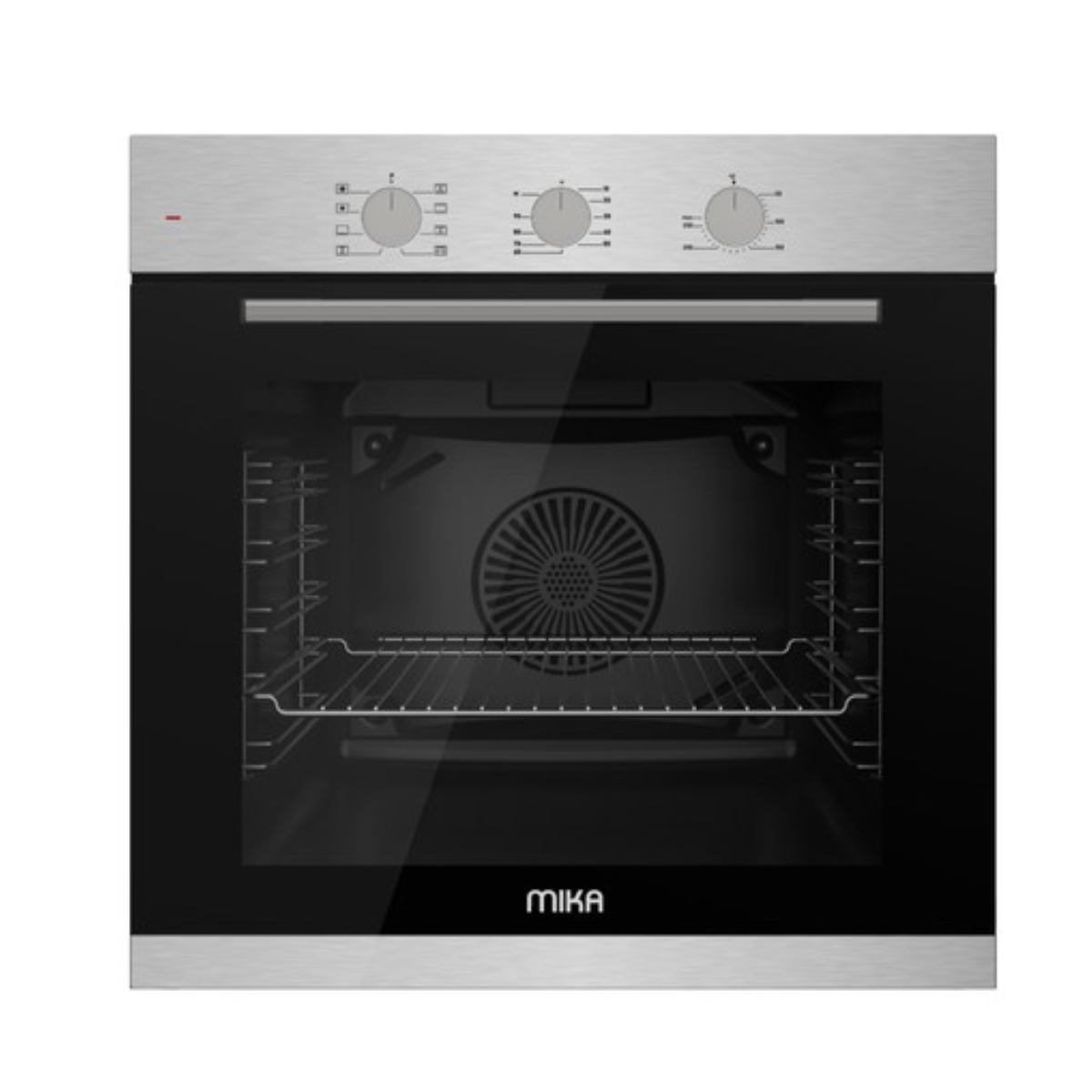 MIKA 60cm 73L Built-In Convection Oven with Grill & Rotisserie – MBV13082MX