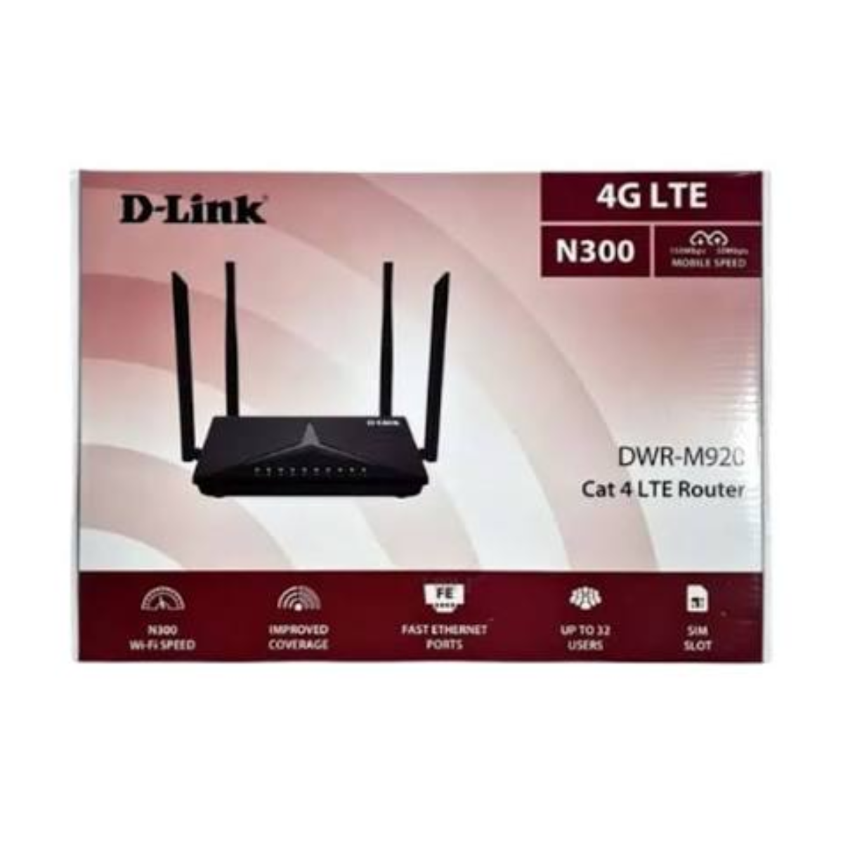 D-Link N300 DWR-M920 4G LTE Router