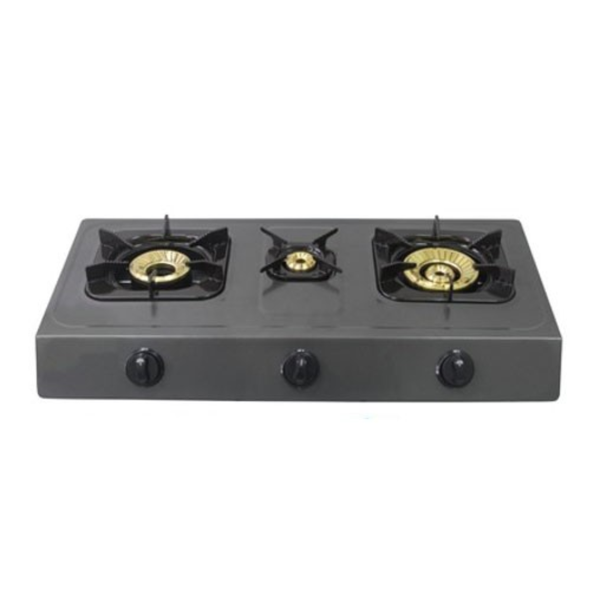 MIKA Triple-Burner Non-Stick Tabletop Gas Stove – MGS1403