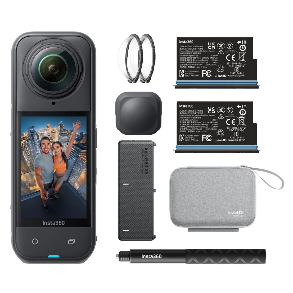 Insta360 X5 8K 360 Action CAM -360 degrees Waterproof Camera Essential Bundle