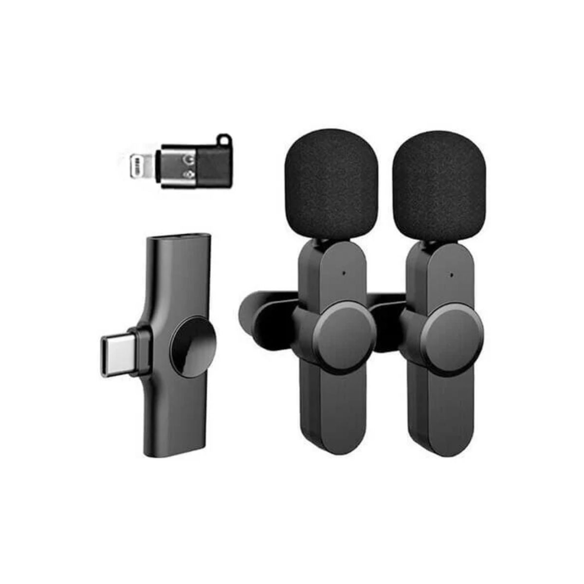 K9 Dual Wireless Microphone For C-Type and iphone