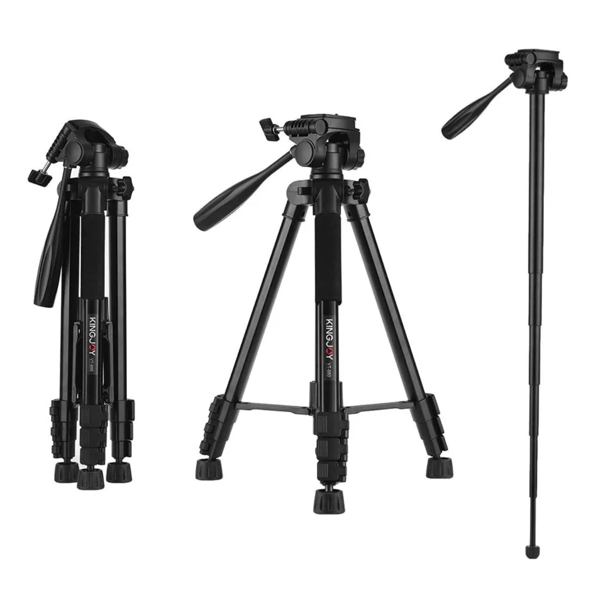 KINGJOY VT-880 2 in 1 Portable Adjustable Aluminum Alloy Camera Tripod Monopod