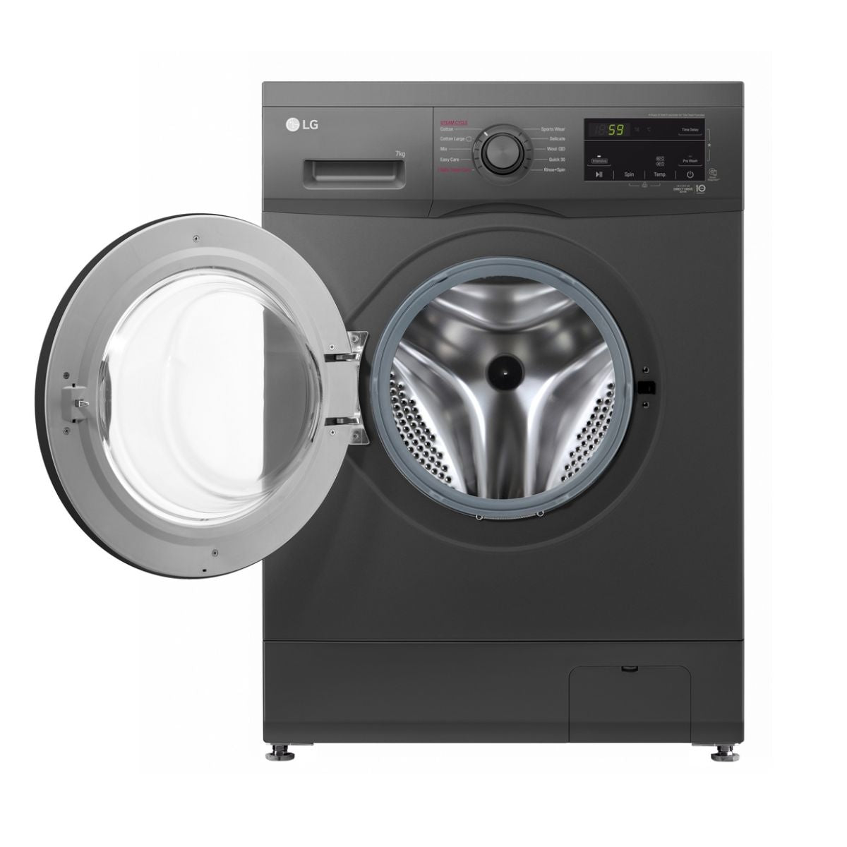 LG Front Load 8KG Washing Machine F4J3TYG6J(Silver)