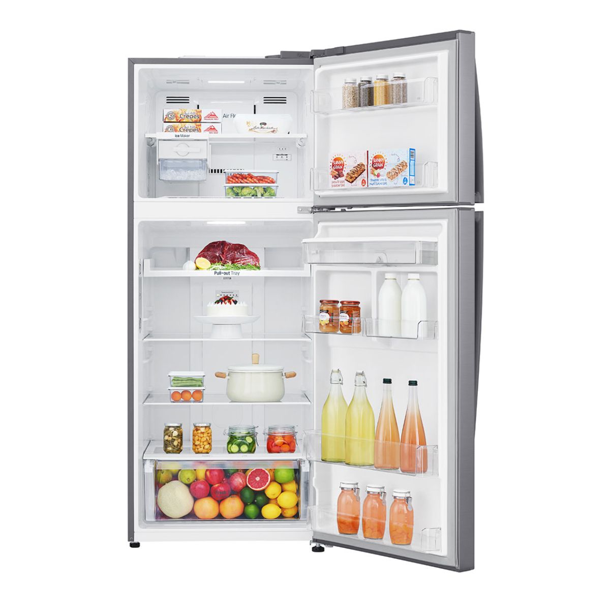 LG 438L Top Freezer Refrigerator  Built-in Water Dispenser Smart Inverter Compressor GL-T652HLCM