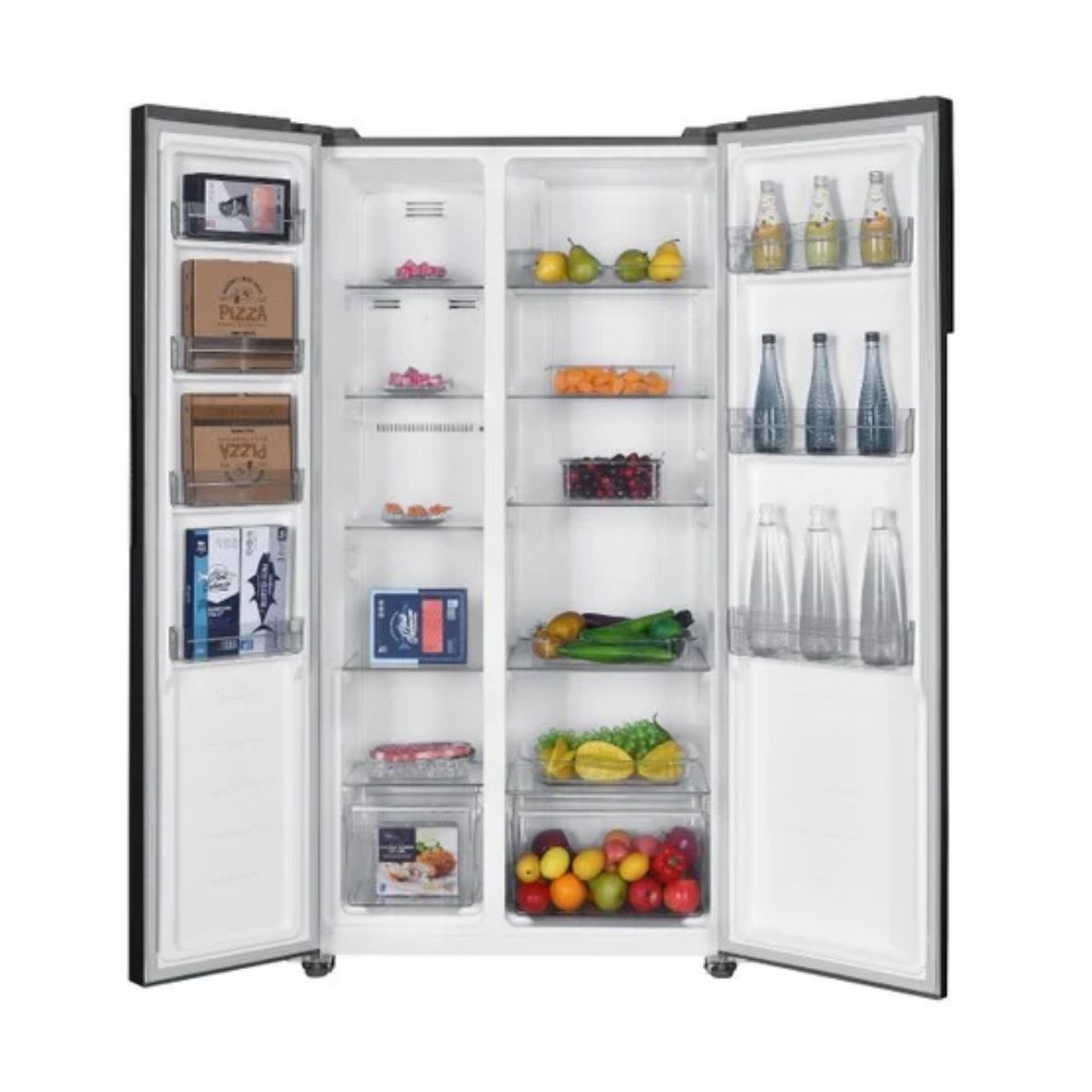 Mika 442L Refrigerator, 2 Door Side By Side Inverter Compressor No Frost -MRNF2D442GBV