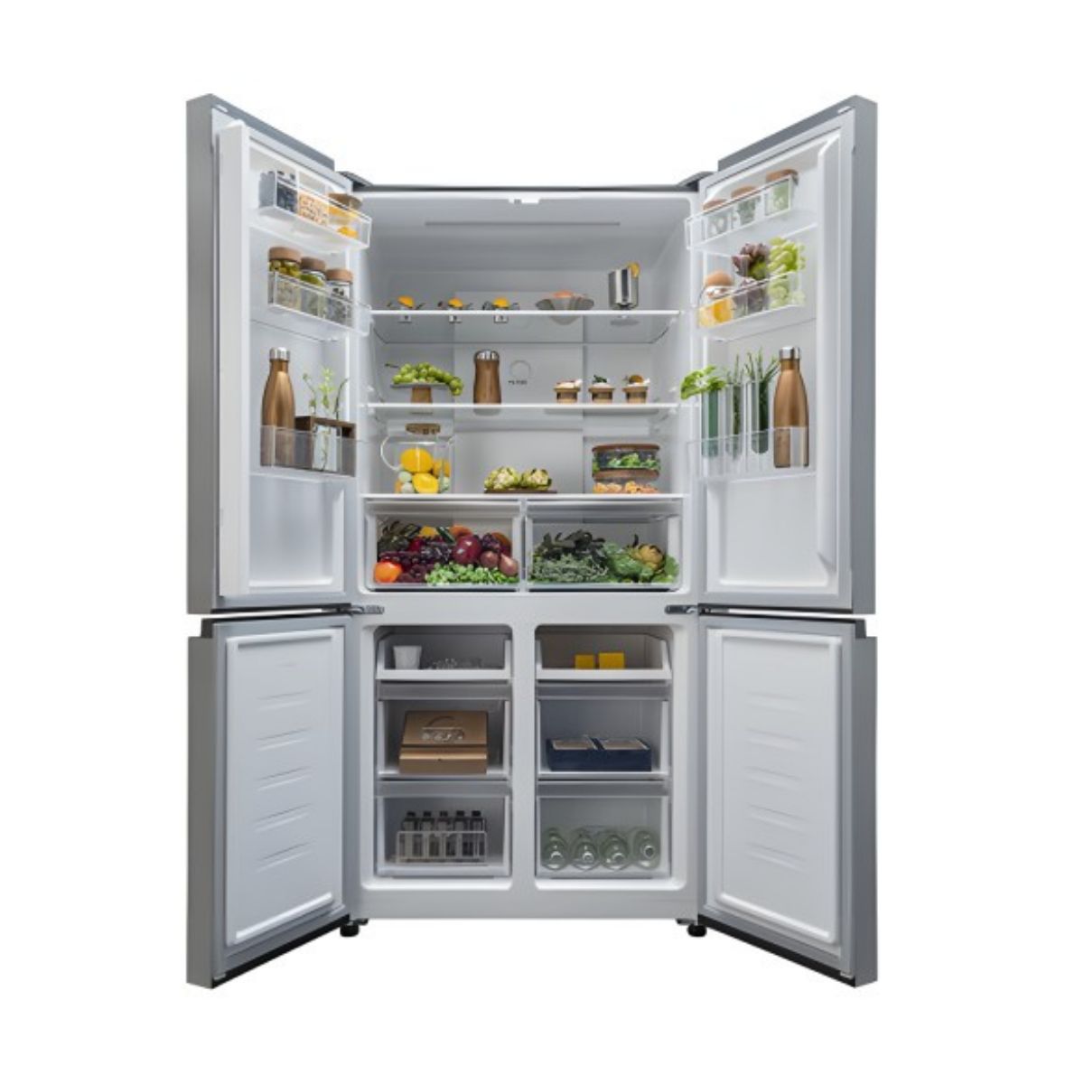 MIKA  592L 4 Door No Frost Fridge, Bottom Mount Freezer MRNF4D592GBV