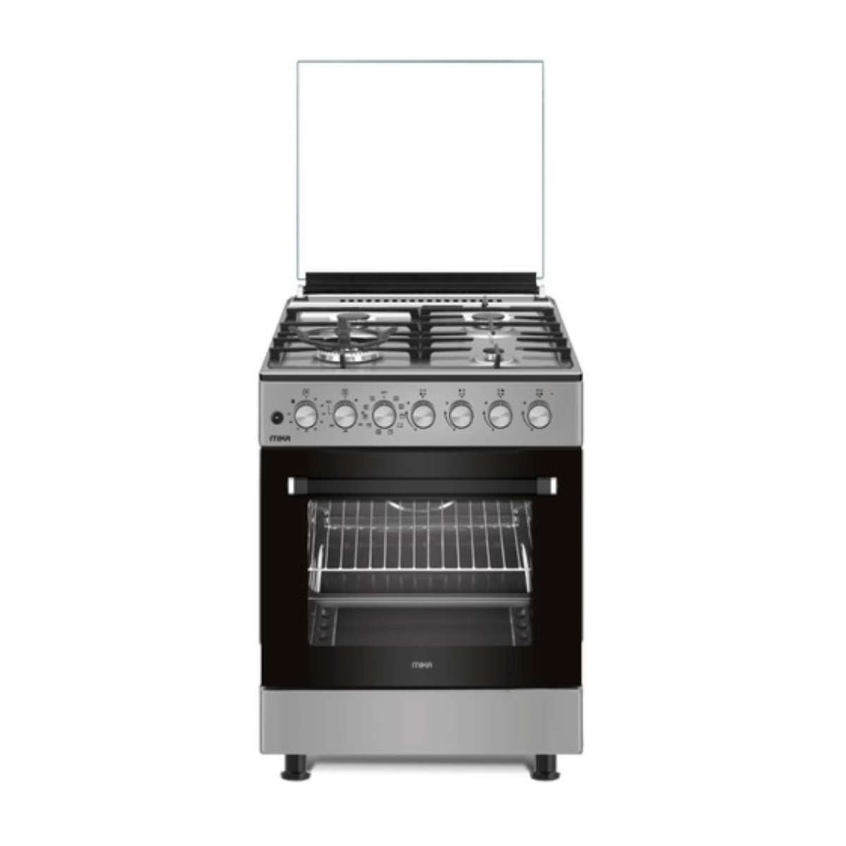 MIKA 60cm x 60cm Gas Cooker with Air Fry Electric Oven – MST614GWE10HI