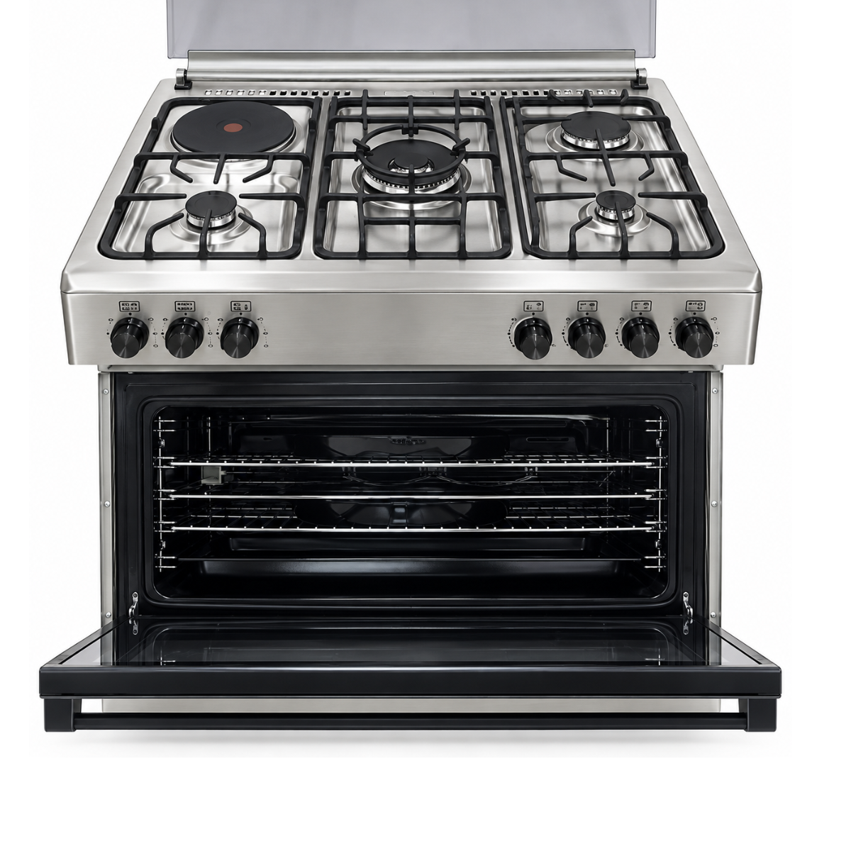 MIKA 90cm x 60cm Gas & Electric Cooker with Air Fry Oven – MST9041WEF10HI