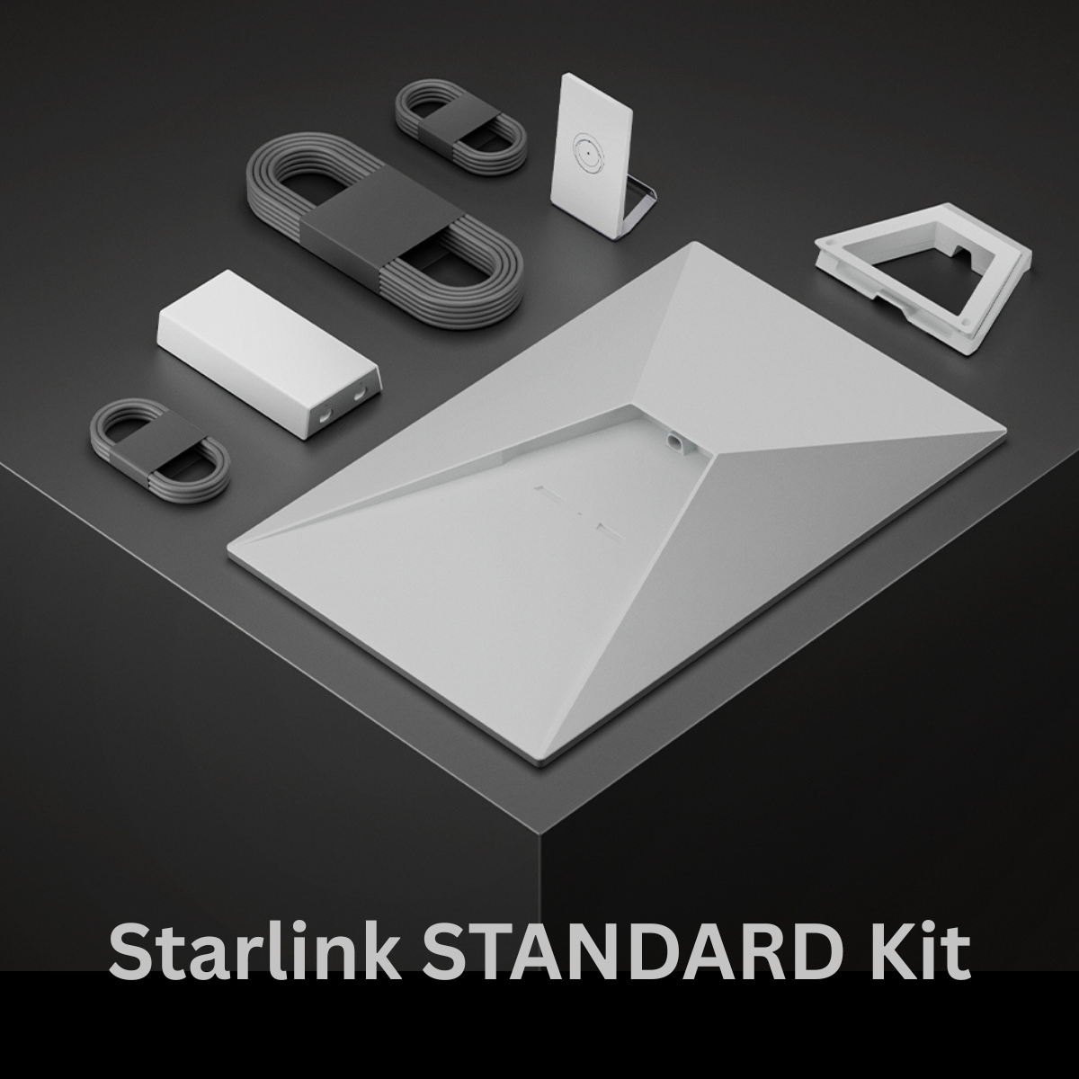 Starlink Standard X Kit | Reliable High-Speed Internet for Home and Business | Starlink Standard Kit – High-Speed Low-Latency Satellite Internet with Gen 3 WiFi Router, 15m Cable & Kickstand | Ideal for Rural Homes, Gaming & Business