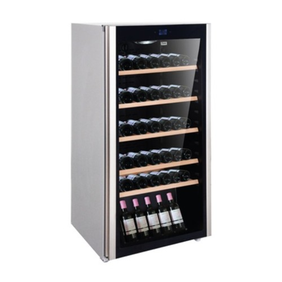 MIKA 72-Bottle Wine Chiller with Oak Shelves – MWC72