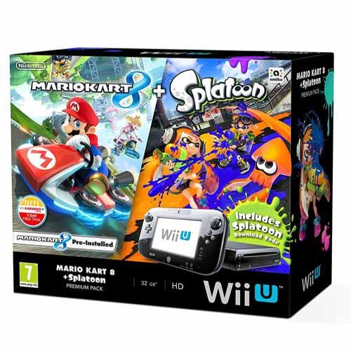 Mario Kart Nintendo Wii U 32GB with Splatoon Premium Pack.. Special Offer ( Black) Games