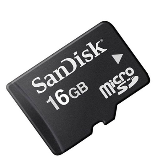 MicroSDHC, SanDisk 16GB Memory Card