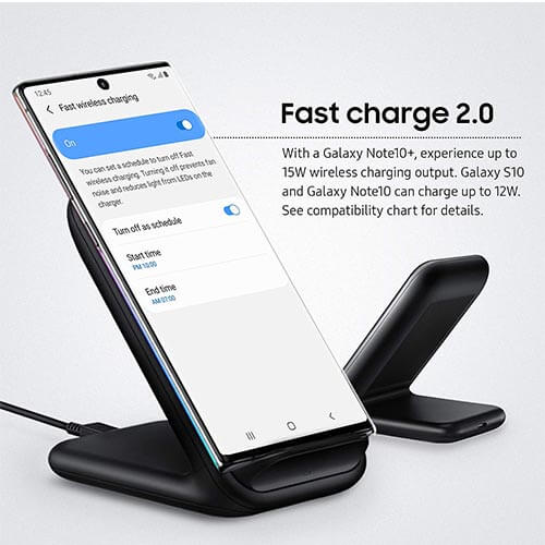 Fast Charge 2.0 Wireless Charger Stand - Samsung 15W