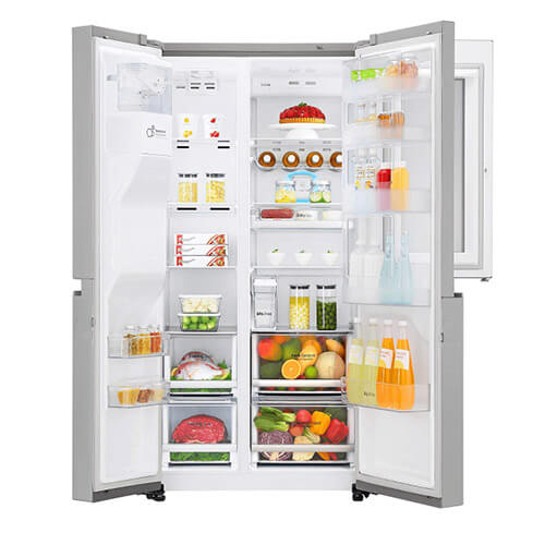 LG 668L Refrigerator, Side by Side(Silver)