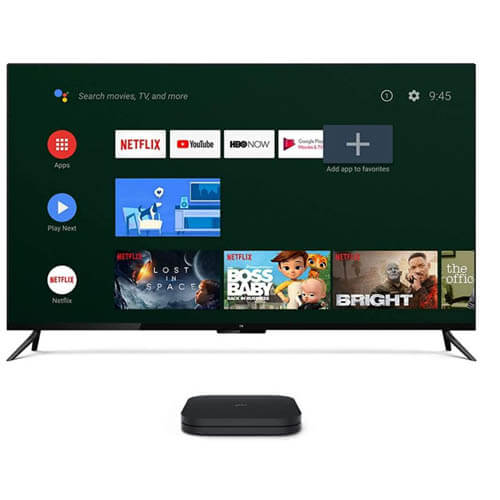 Xiaomi Mi TV Box 4k Media Player, Streaming Device (Black) Android TV. built-in Chromecast, Wi-Fi 