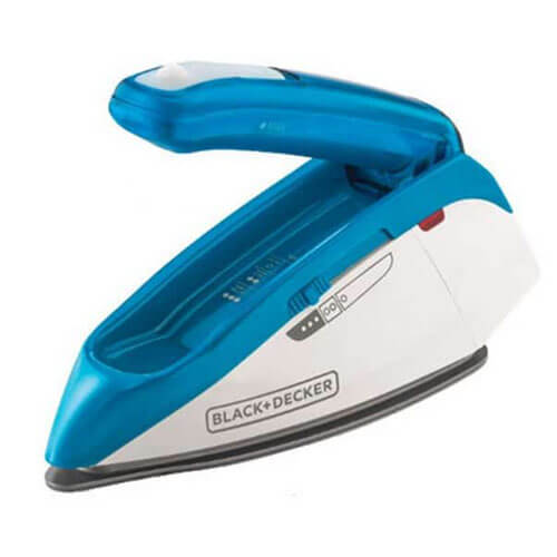 Black & Decker Travel Iron(white/blue)