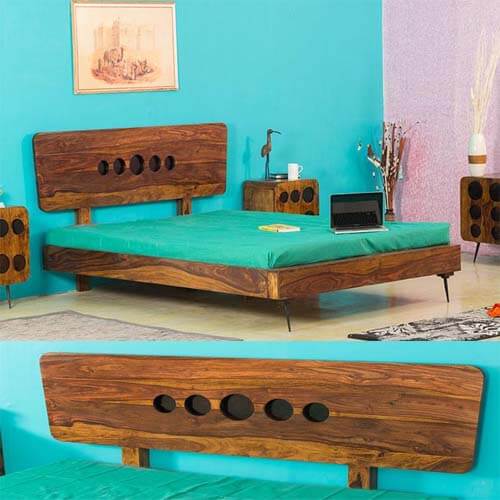 Sonic Bed Double Hard Wood Furniture (160M*2M) 