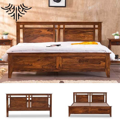 Panel Bed Double Size 1.6m*2M (Muvura Wood)