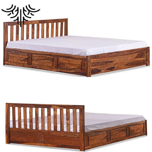 Mission Bed (Queen Size) 1.8m*2m Libuyu wood By Roots Furniture