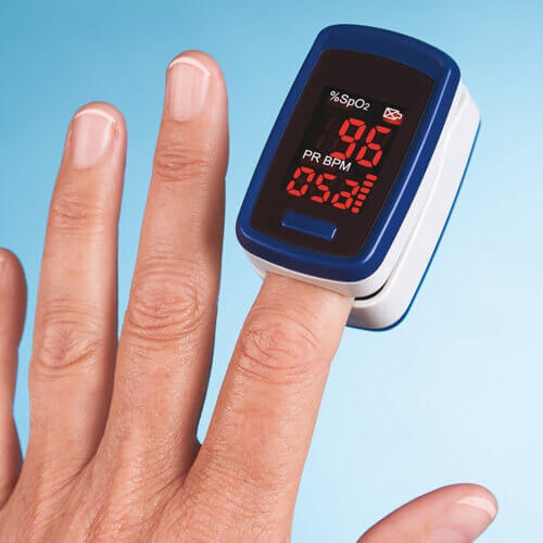 Fingertip Blood Pressure Pulse Oximeter With LED Display