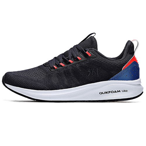 361 Degrees Perfomance Running 41 Sports Shoes For Men, Black And Blue