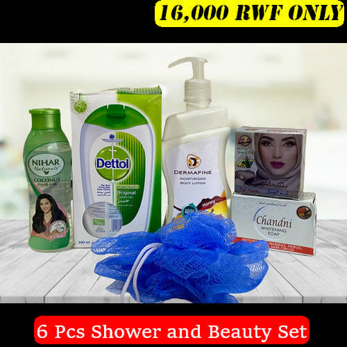 Shower and Beauty 6pcs Combo Set