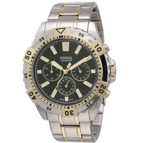 Fossil Analog Green Dial Gents Watch, FS5622