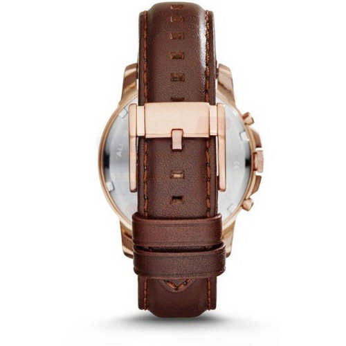 Fossil Analog Leather Band Grant Watch For Men - FS4991