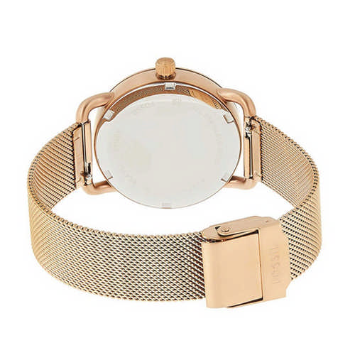 Fossil Analog Rose Gold Dial Ladies Watch, ES4333