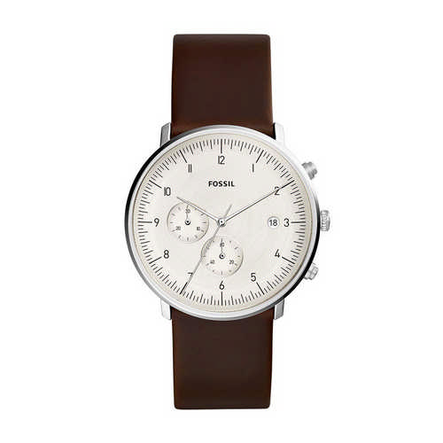 Fossil Chase Timer Analog Beige Dial Gents Watch, FS5488