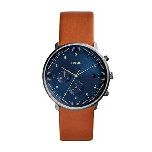 Fossil Chase Timer Analog Blue Dial Gents Watch, FS5486