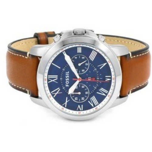 Fossil Grant Analog Leather Band Watch For Men - FS5210