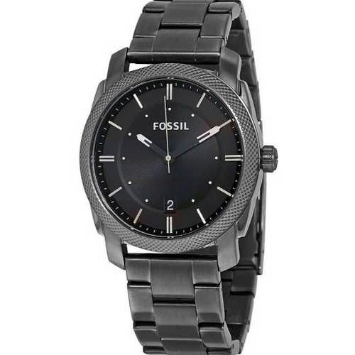 Fossil Machine Smoke Casual Stainless Steel Band Watch For Men - FS4774