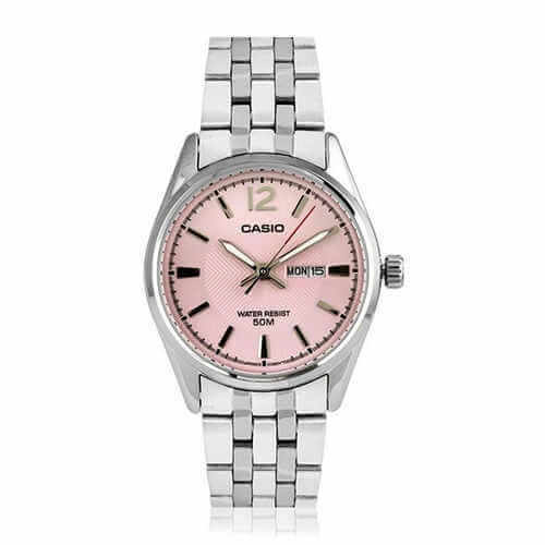 Casio Enticer Analog Pink Dial Mens Watch ,LTP-1335D-5AVDF