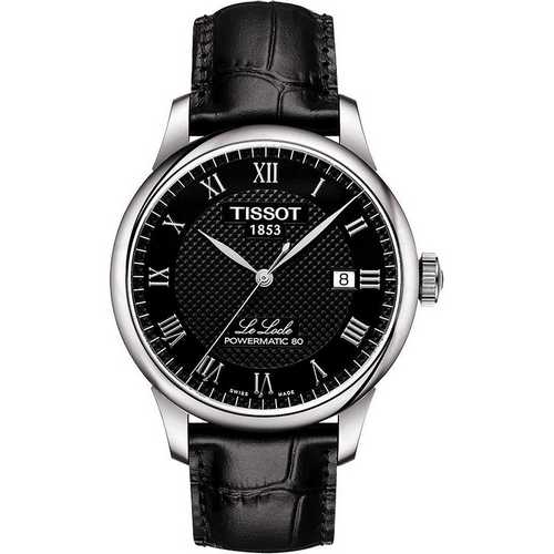 Tissot Black Dial Leather Band Men Watch T006.407.16.053.00
